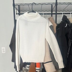 Fashion Nova Classic White Turtleneck Sweater